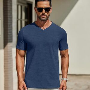 COOFANDY Men's T Shirts Short Sleeve Classic V Neck T-Shirt Casual Summer Basic Tee Shirt